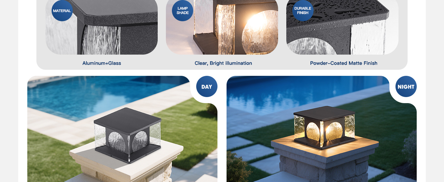 pillar lights outdoor
