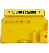HILKCO Lockout Tagout Station Loto Device Wall Mount Lock Out Tag Out Kit Board for Industrial,El...