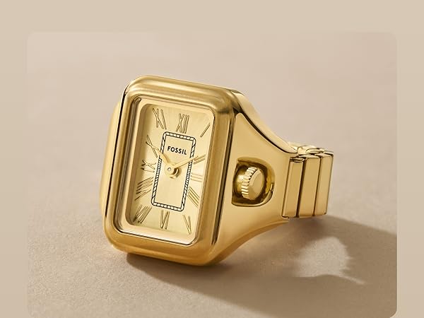 Amazon.com: Fossil Women's Watch Ring Quartz Stainless Steel