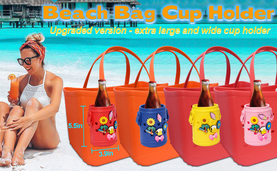 Yialins Bear Cup Holder Compatible with Bogg Bags Drink Can