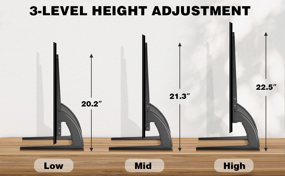 TAVR Universal Table Top TV Stand Base/Legs for Most 32 37