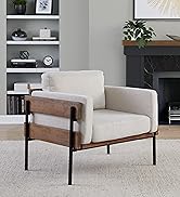 LumiSource Kari Accent Chair, Arm Chair, Black Accent Chair for Living Room, Comfy Chair for Bedr...