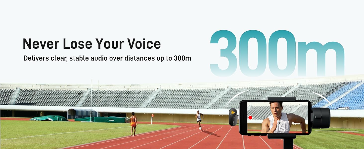 300m transmission range