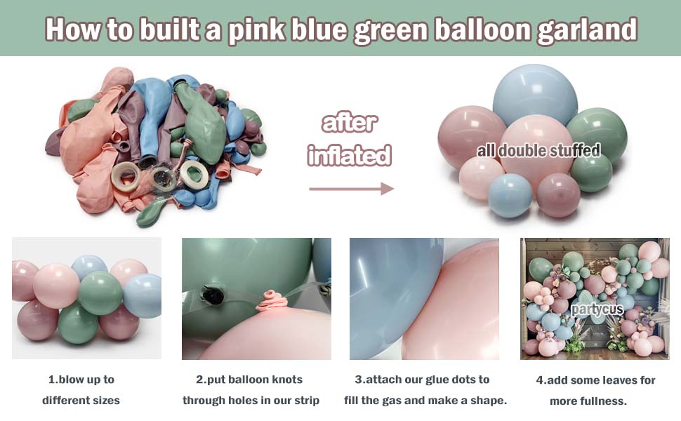 PINK GREEN BALLOON GARLAND butterfly BALLOON arch