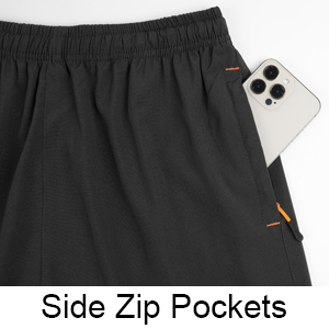 AUYAO Mens Running Gym Quick Dry Shorts, Men's Summer Casual Sports Short with Zipper Pockets, Outdoor Workout Training Short, Elasticated Waist Breathable Stretch Short Pants for Fitness, Jogger 19 Mens Running Gym Quick Dry Shorts