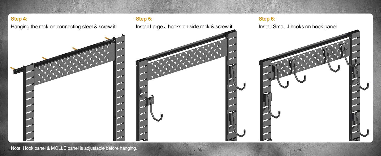 Gun Rack Wall Mount Hold Up 100lbs Indoor Gun