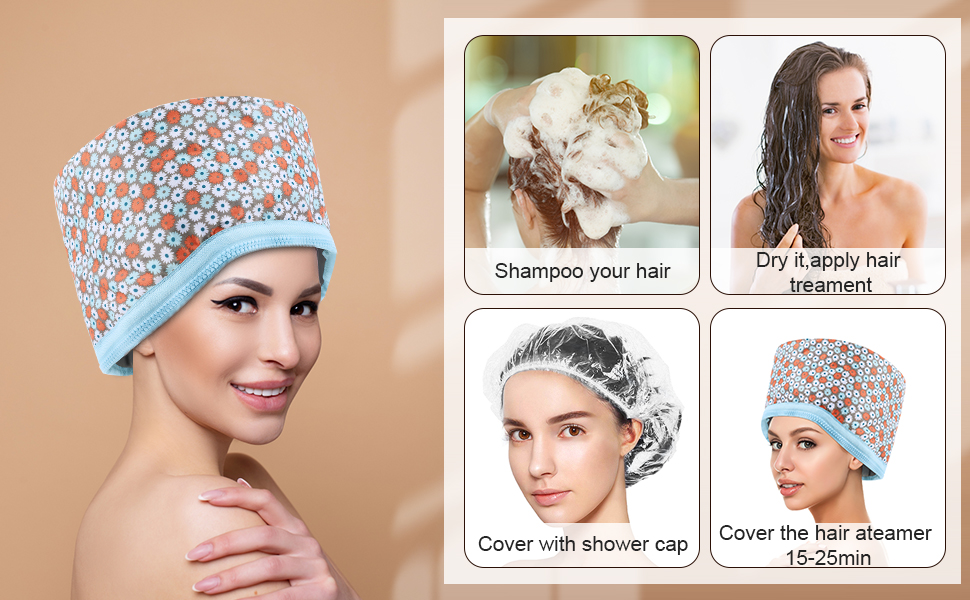 CestMall Hair Heat Cap for Deep Conditioning Hair Care Home Electric