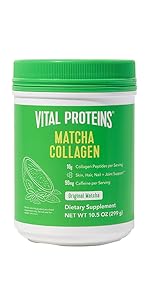 Vital Proteins Matcha Collagen Peptides Powder 