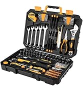DEKOPRO 158 Pieces Tool Sets Hand Tool Kit Repair Tool Set with Plastic Box