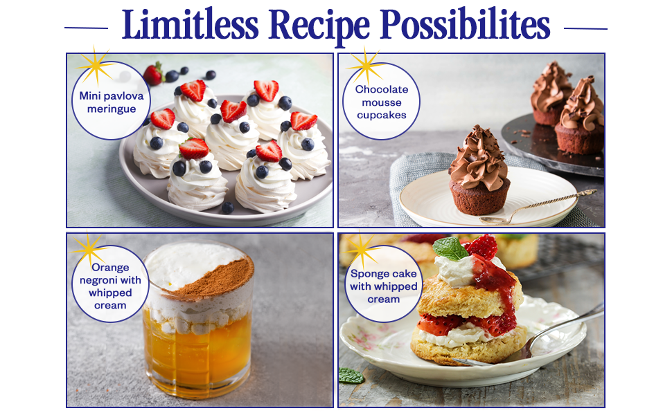 Nuvantee Whipped Cream Dispenser (1Pint) Professional