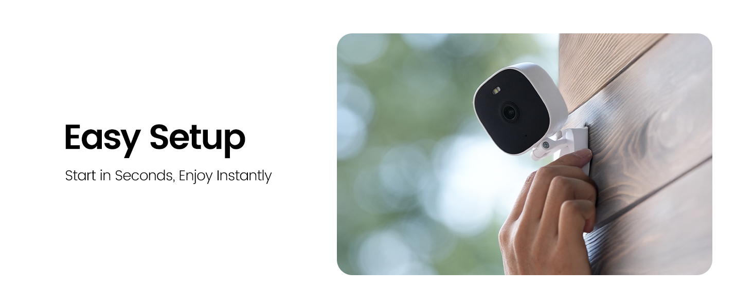 easy setup security camera, easy setup wifi camera, easy setup camera outdoor indoor