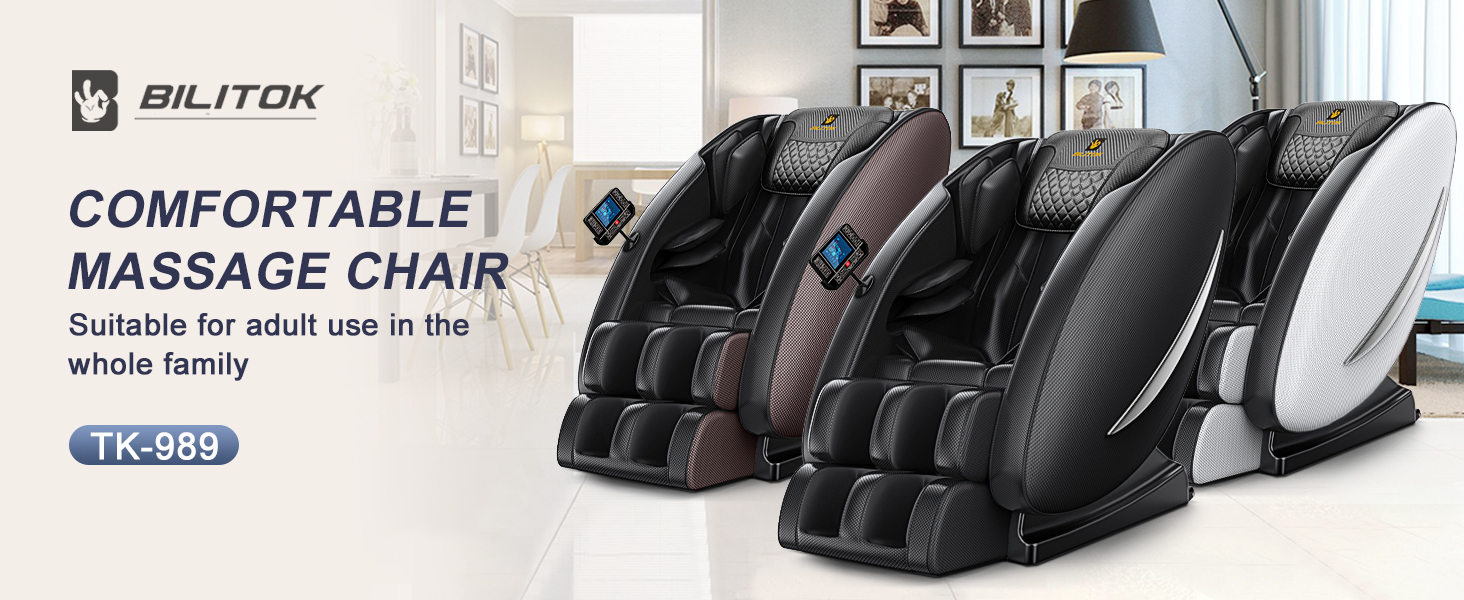 BILITOK Massage Chair Recliner with Zero Gravity, Full Body Massage Chair with