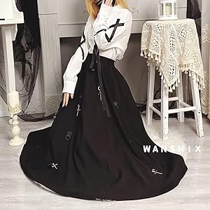 Amazon.co.jp: [WANSHIX] 地雷スカート レディース