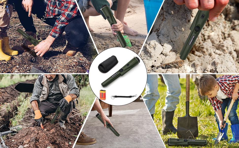 Metal Detector Pinpointer, Portable Metal Detector LED Pin Pointer with