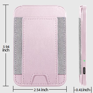 For Magsafe Wallet Stand Pink