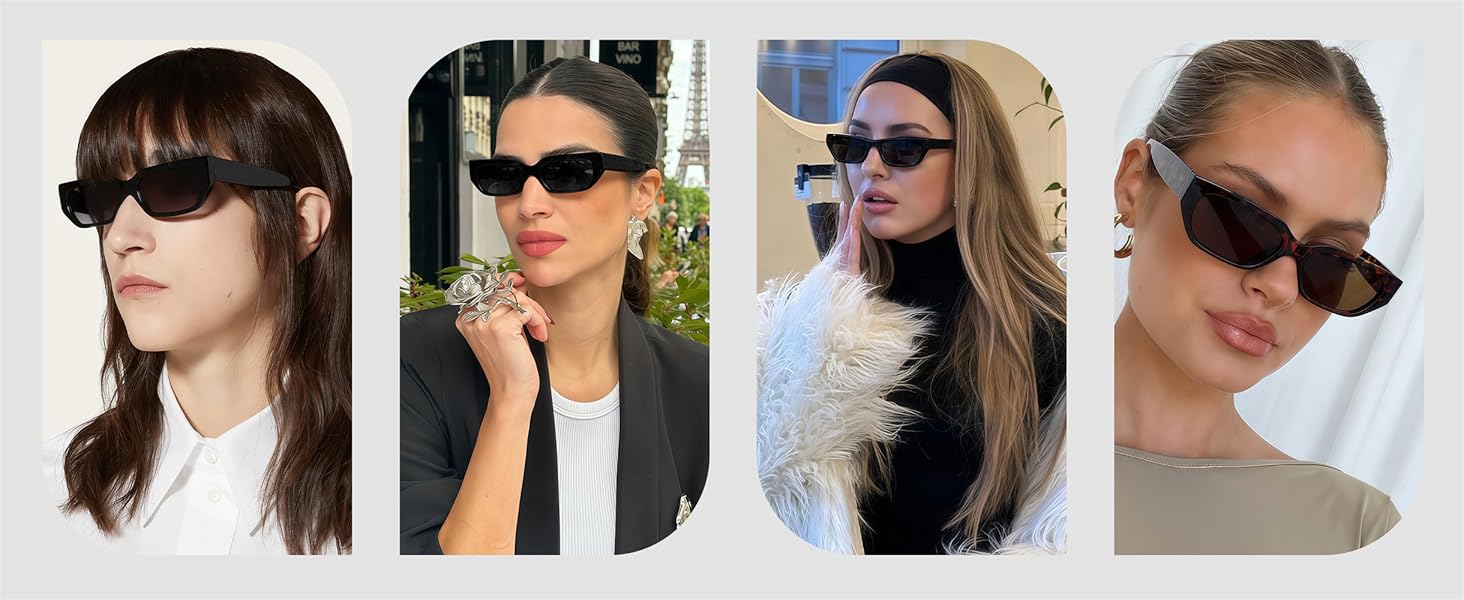 Retro 90s Sunglasses for Women Men