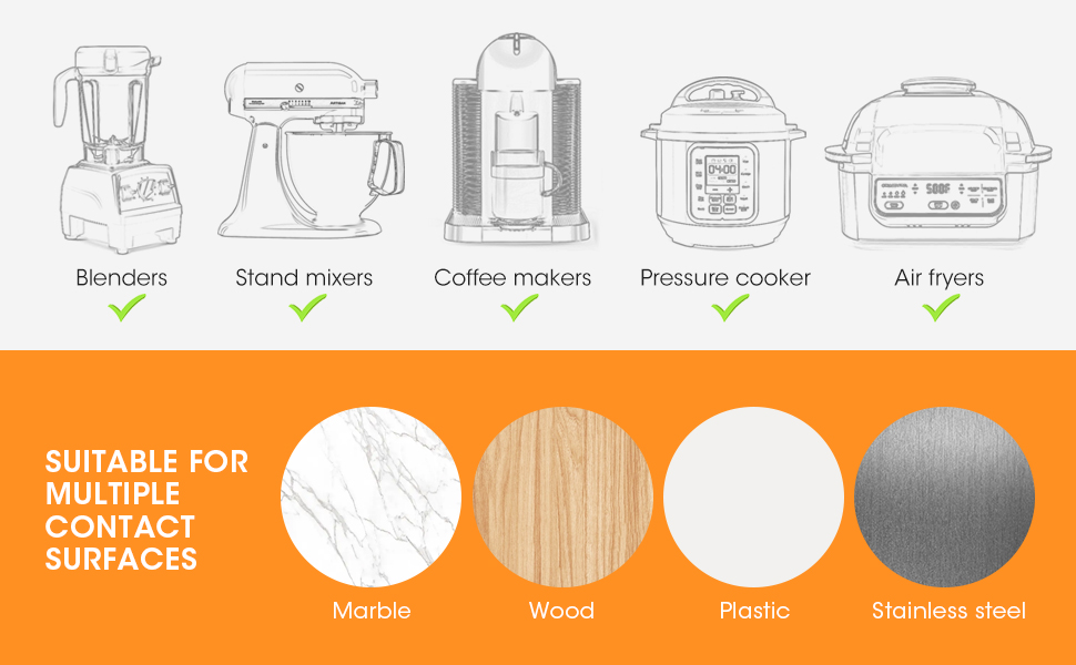 Aieve Kitchen Appliance Sliders, Small Appliance Sliders, Air Fryer