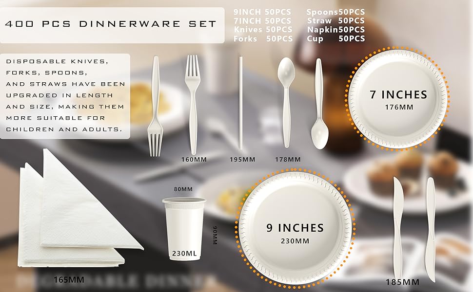 The number and size of Yongzhukang tableware