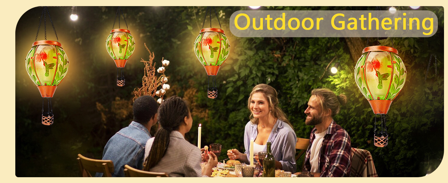 solar balloon lanterns outdoor hanging