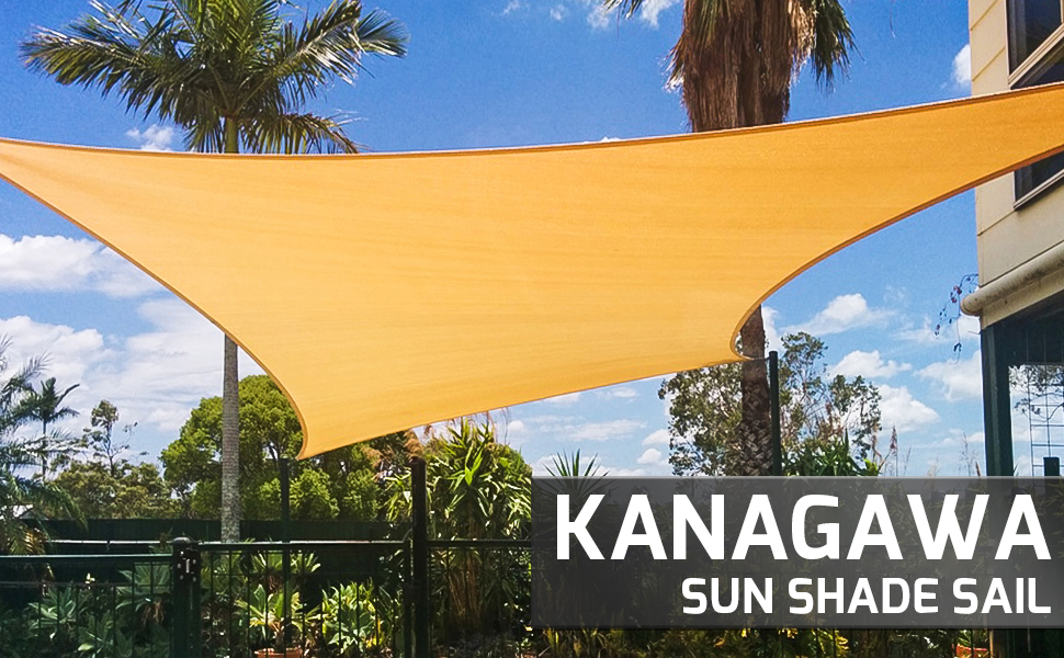 Amazon.com : KANAGAWA Sun Shade Sail Curved 24'X24' Sand