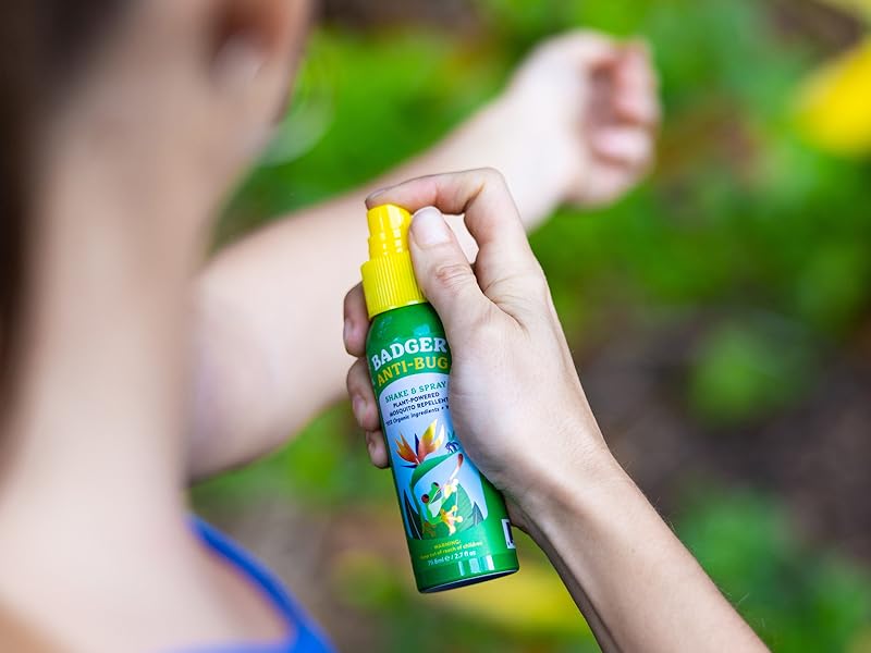 Badger Bug Spray, Organic Deet Free Mosquito Repellent with