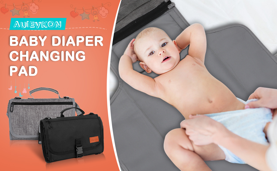 Portable Diaper Changing Pad, Baby Changing Mat with Smart