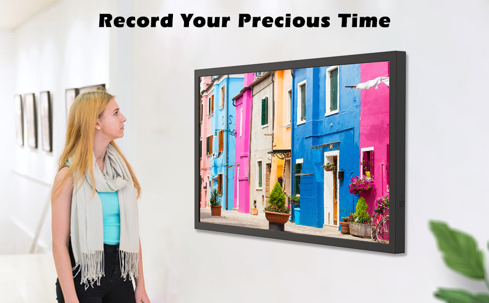 Large Digital Photo Frame 21.5"WiFiPictureFrame 32GB