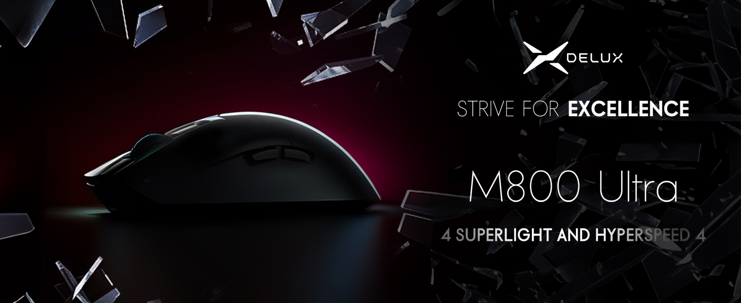 M800 Ultra Superlight and hyperspeed wireless gaming mouse