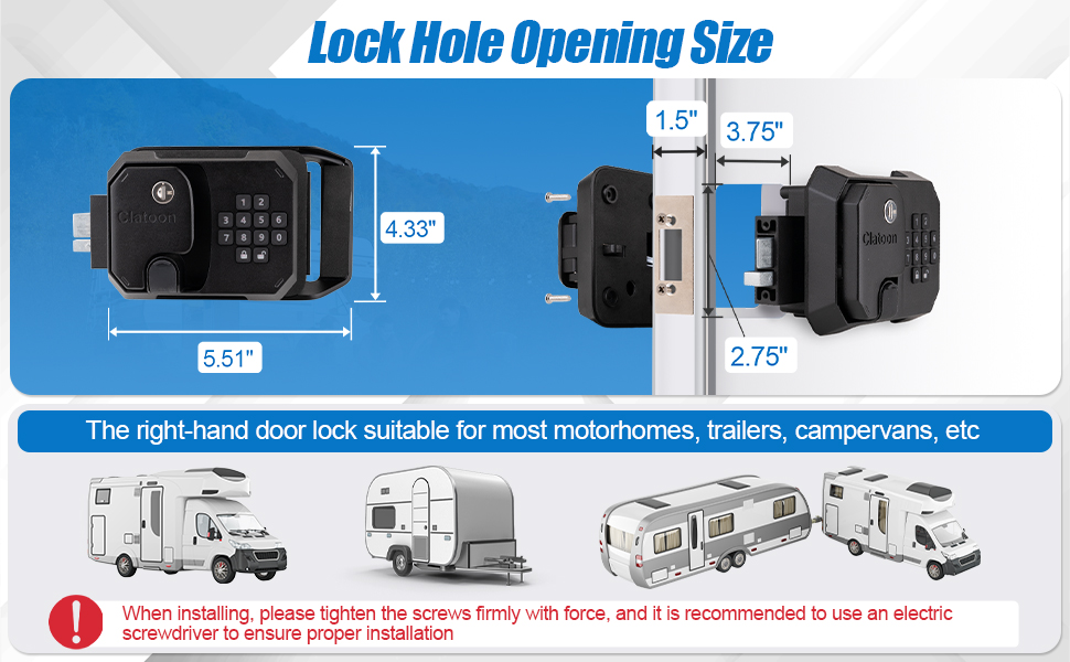 rv lock keyless entry
