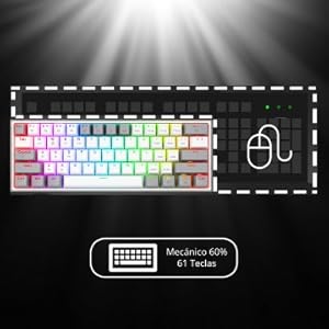 Mechanische Tastatur 60% Kabellos