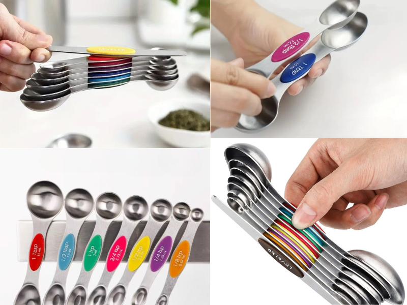 magnetic storage easy organize dishwasher safe food grade material safe everyday use daily cooking 