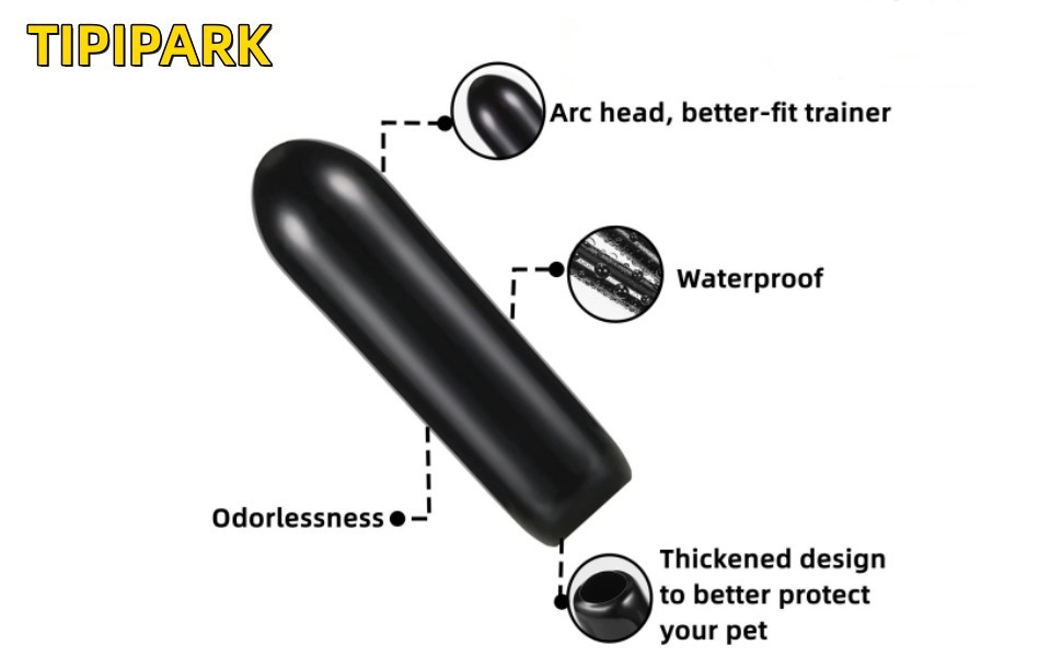 60 Packs Prong Collar Covers Dogs Comfort Rubber Tips for