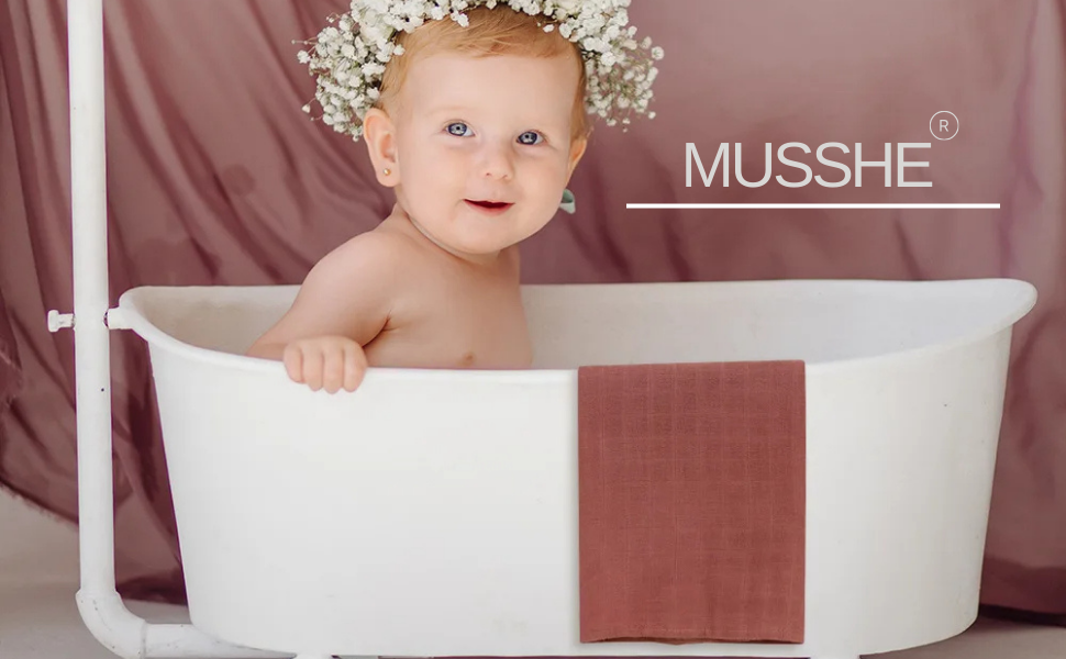 Baby Wrap for Boys and Girls, Breathable 4-Pack Receiving Blankets