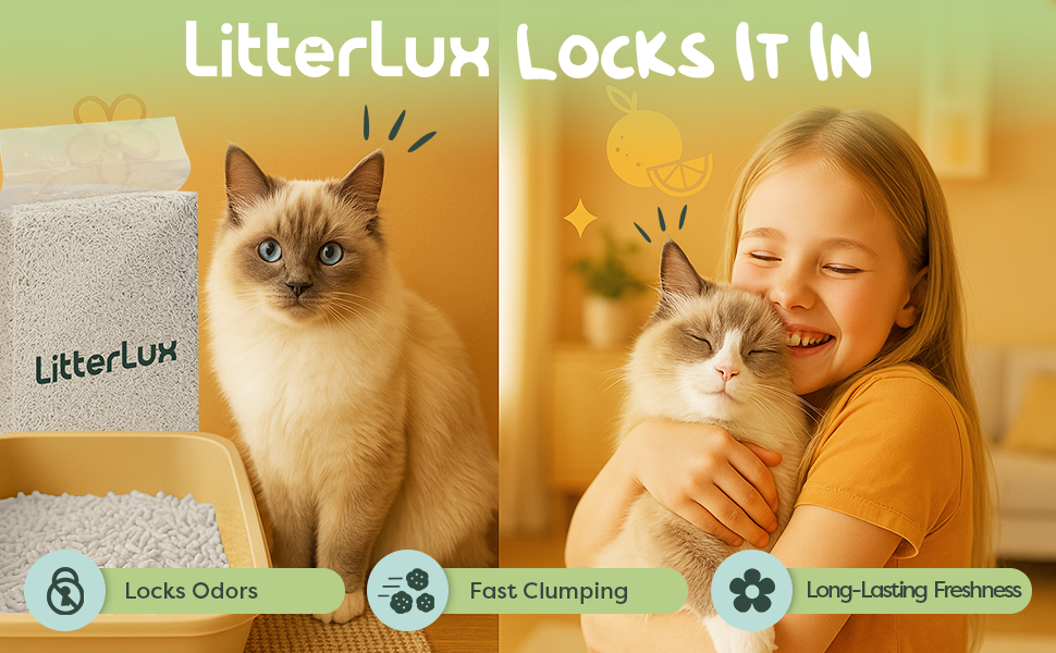 Cats love LitterLux