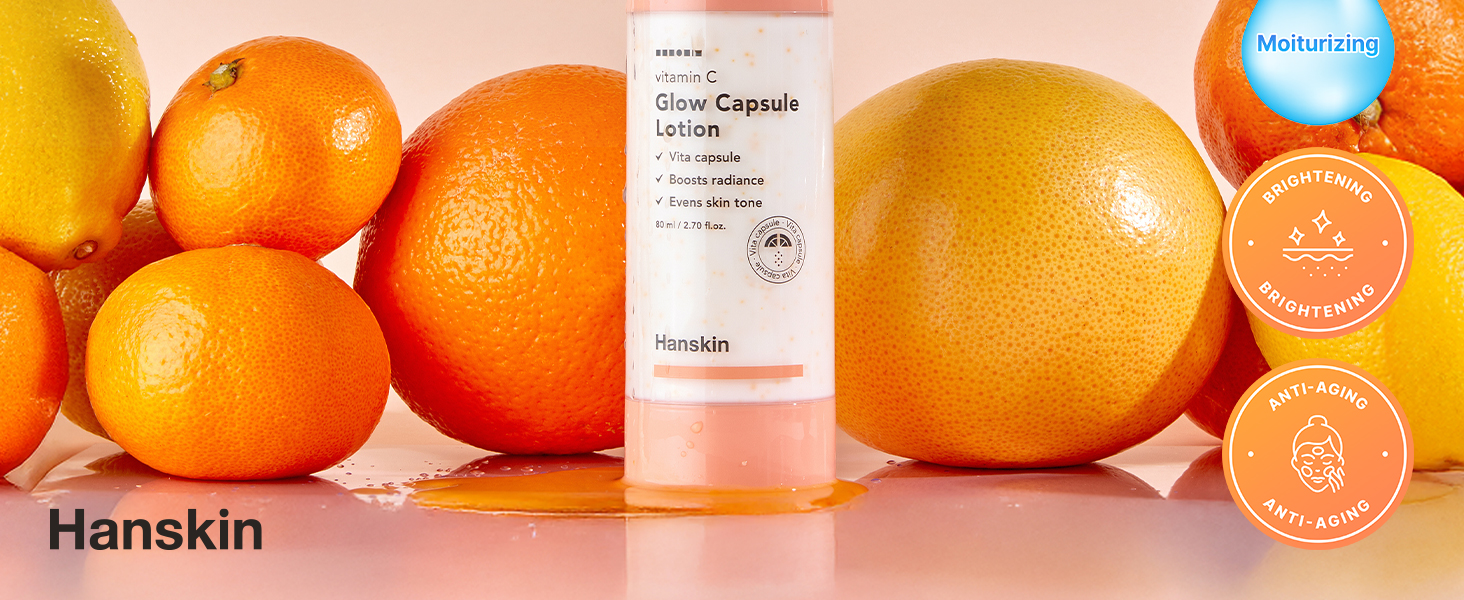 vitamin C glow capsule lotion
