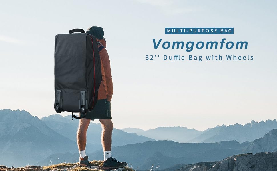 Vomgomfom travel bag with wheels