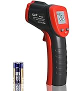 IR Thermometer Infrared Temp Gun -58℉-716℉(-50℃-380℃) with Self Calibration and Max Min Measure (...