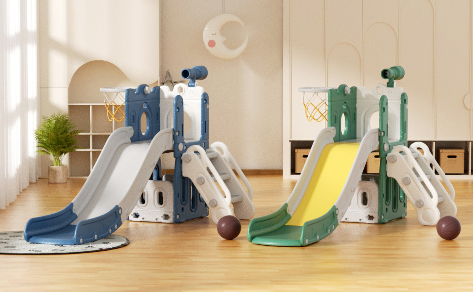 YUFU 5 in 1 Toddler Slide, Kids Climber Slide with