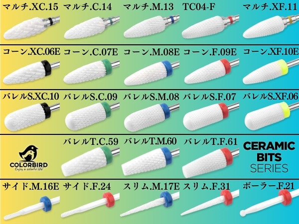 Amazon.co.jp: COLORBIRD ネイルビット セラミック ネイルマシン