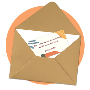 prayer cards with bible vers