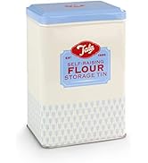 Tala Originals Self Raising Flour Storage Tin, Blue, 12x9.5x19 cm