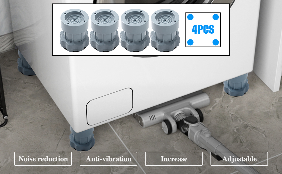 Anti Vibration Pads for Washing Machines,4pc Washer Dryer