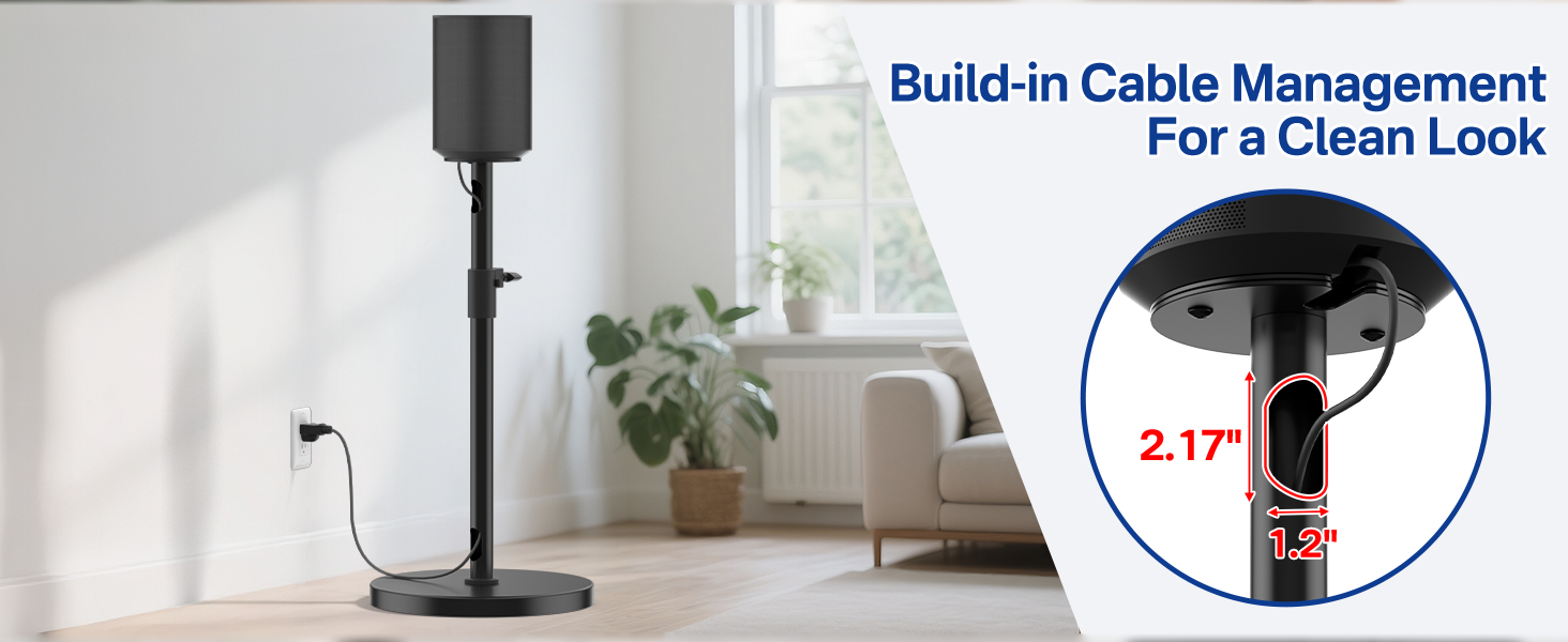 Build-in Cable Management For a Clean Look