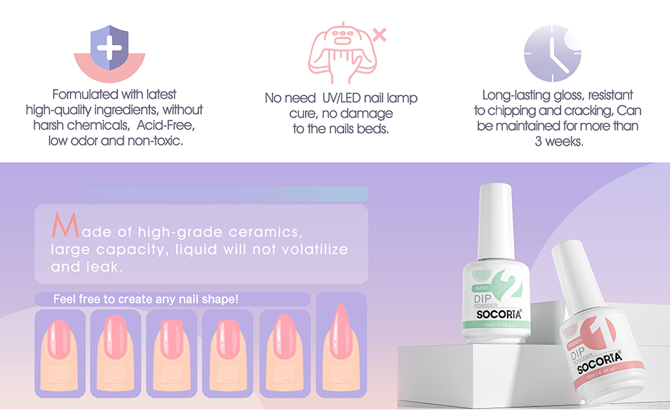 Long-lasting gloss, resistantto chipping and cracking, Canbe maintained for more than 3 weeks.
