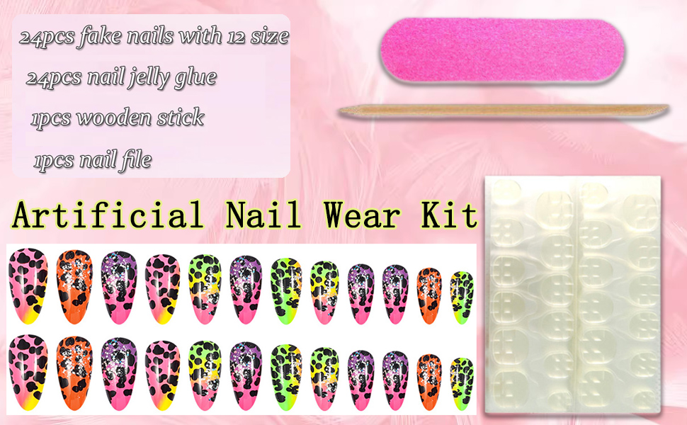 almond fake nails