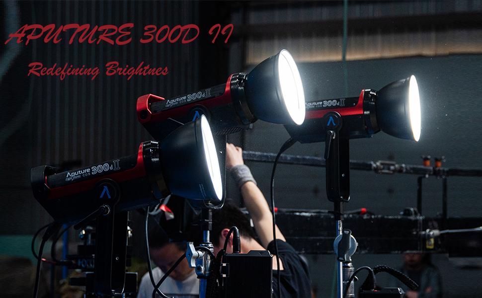 Aputure COB 300D Mark II 300D II lampa wideo LED, ze