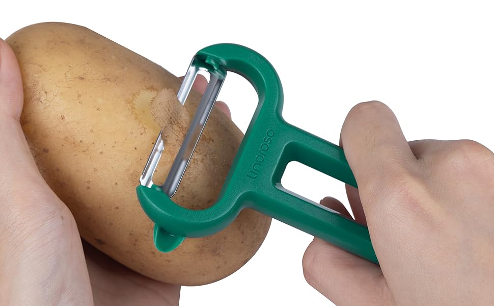 Linoroso Swivel Vegetable YPeeler, Classic Euro Peeler Potato Peelers Kitchen