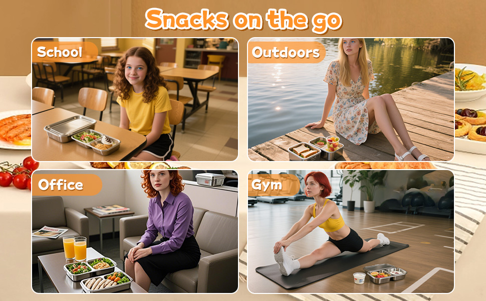 Stainless Steel Snack Containers