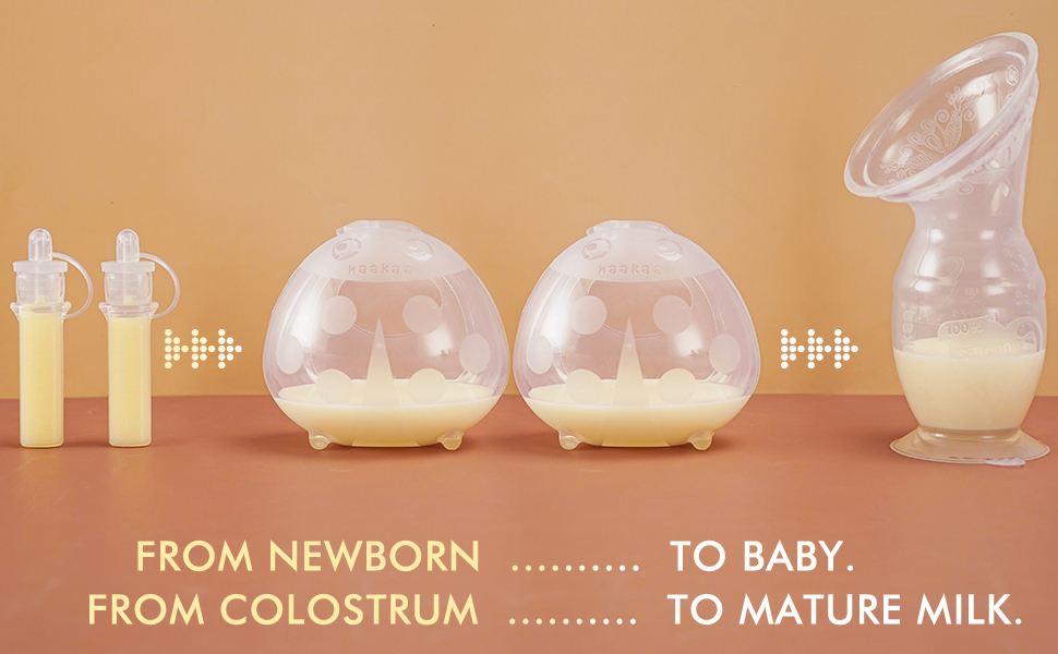 haakaa Manual Breast Pump & Ladybug Breast Milk Collector & Colostrum