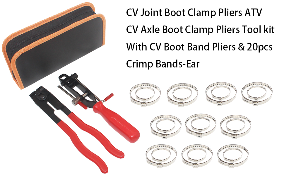 CV Joint Boot Clamp Pliers ATV CV Axle Boot Clamp Pliers